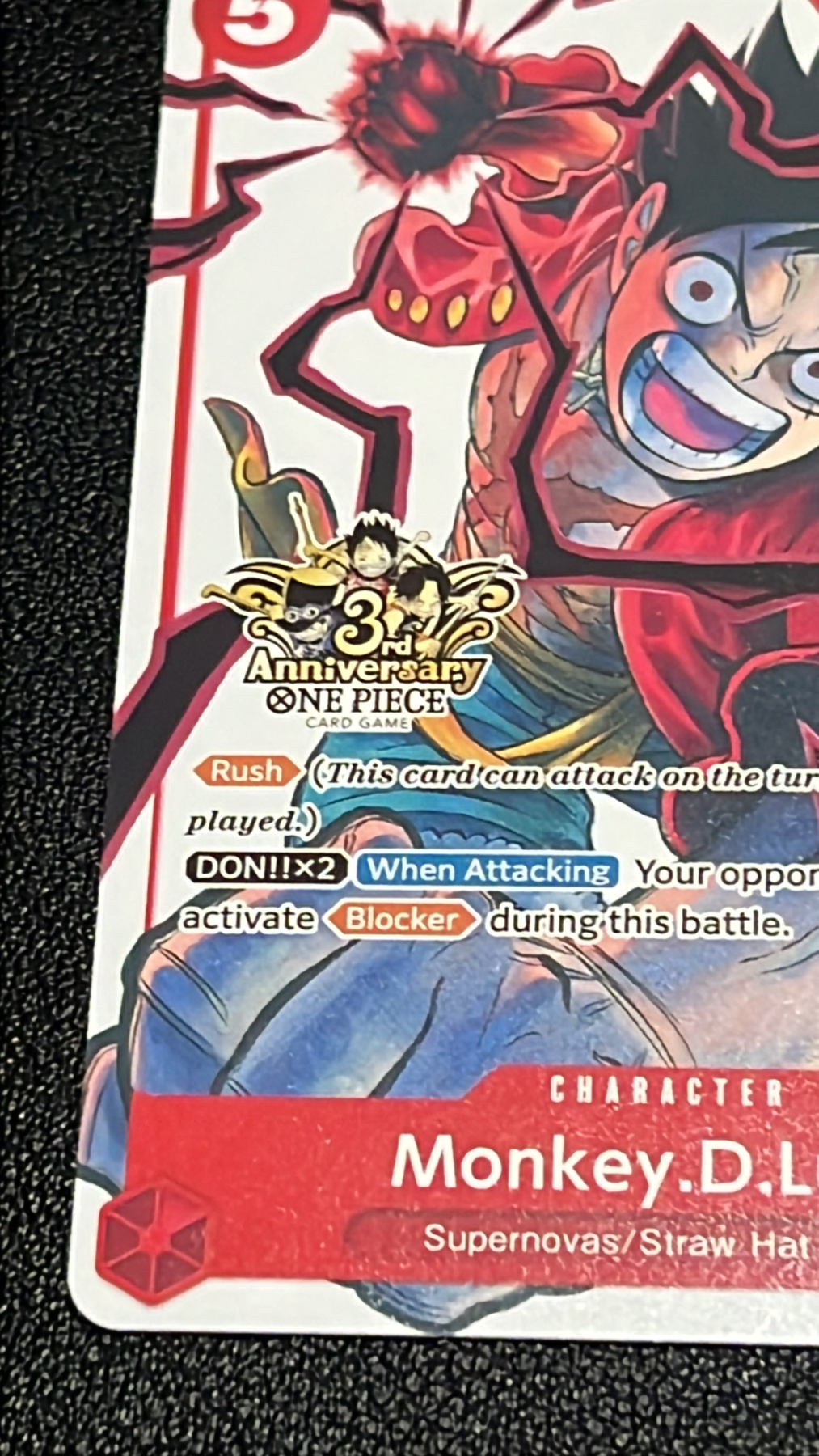 ST01-012 Monkey D. Luffy 3rd Anniversary English gambar kecil 5