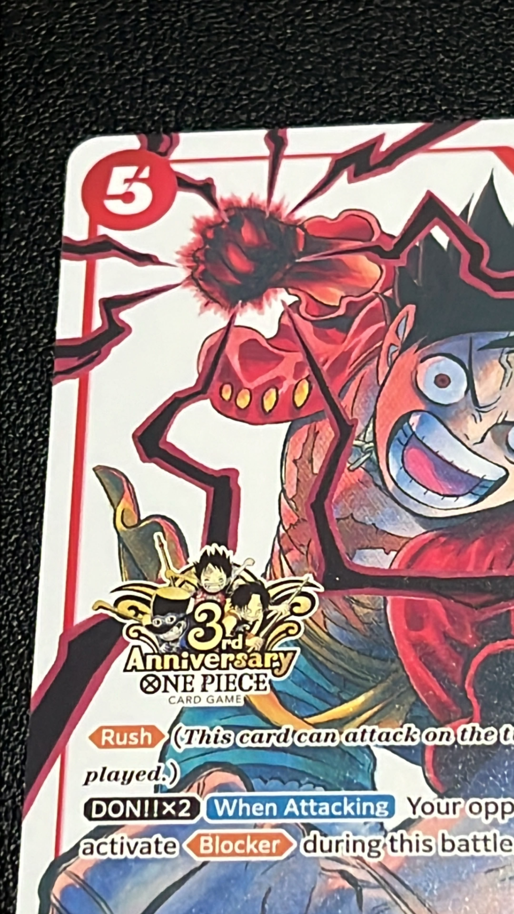 ST01-012 Monkey D. Luffy 3rd Anniversary English gambar kecil 3