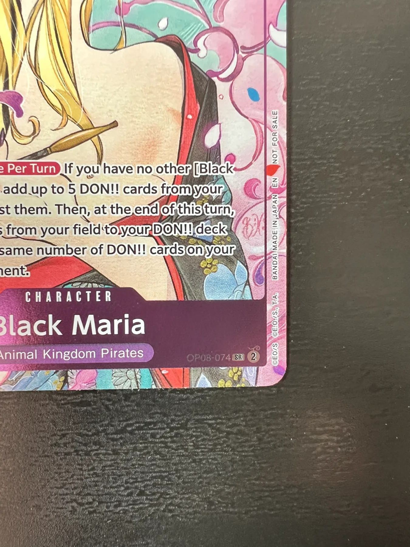 OP08-074 | Black Maria Peach Momoko English #3 gambar kecil 5