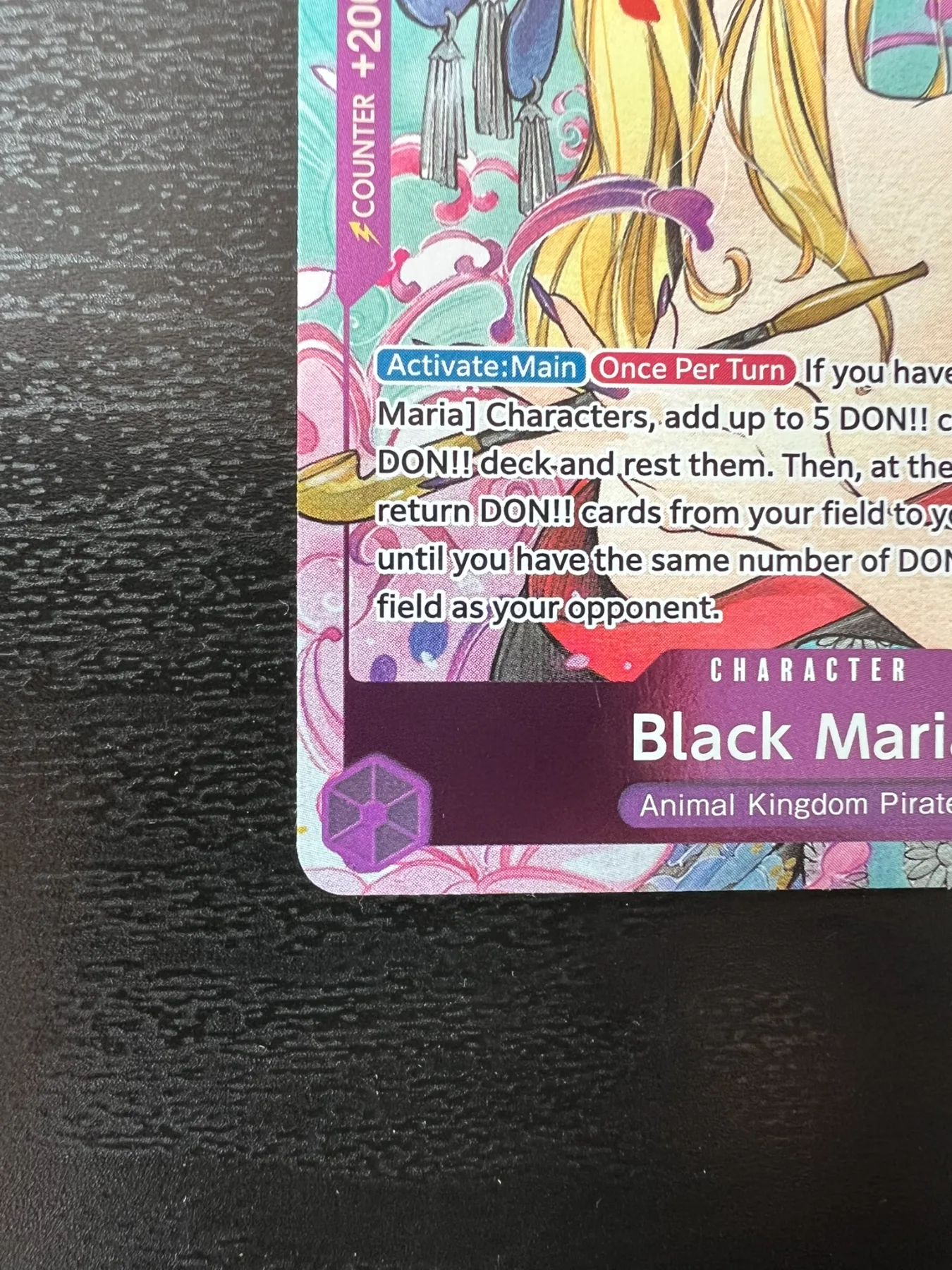 OP08-074 | Black Maria Peach Momoko English #3 gambar kecil 4